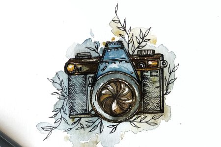 Фотоаппарат эскиз