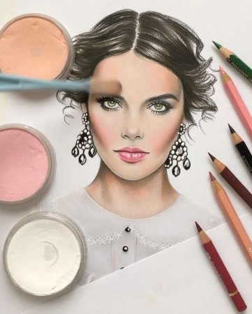 Макияж иллюстрация