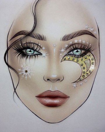 Фейс чарт для грима