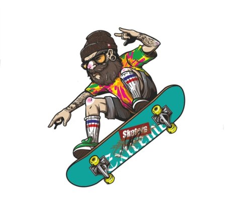 Наклейки со скейтом