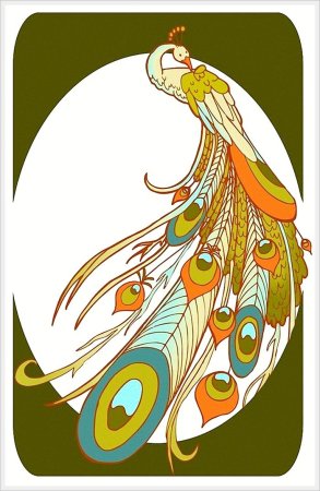 Павлин стилизация