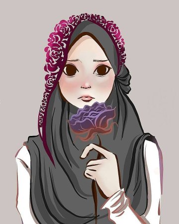Мусульманка рисунок