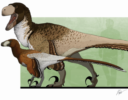 Дейноних и Ютараптор