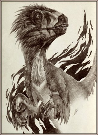 Ютараптор арт