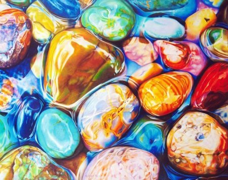 Цветные камушки