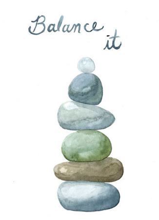 Камень акварелью для начинающих