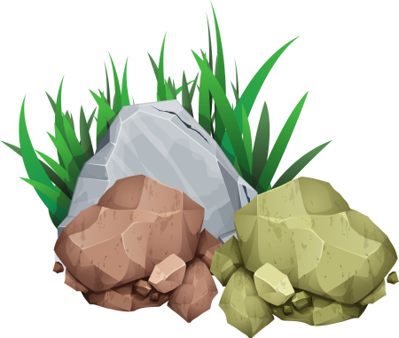 Камень нарисованный