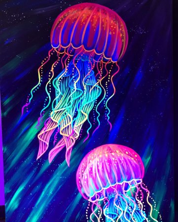 Рисование медузы