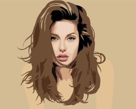 Pop Art portrait Анджелина Джоли
