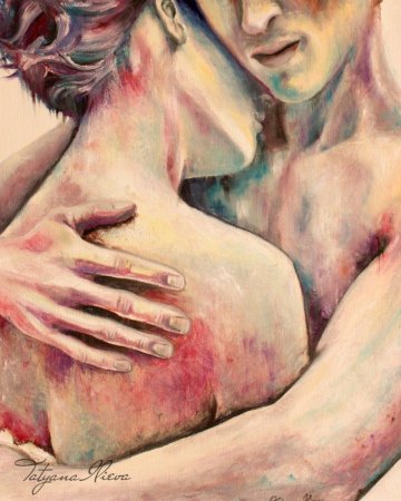 Мужчина и женщина акварель