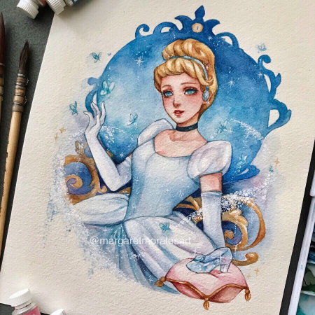Стиль рисования Дисней Ариель