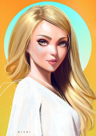 Мультяшные девушки блондинки