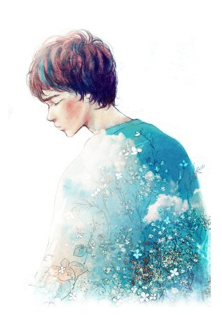 Подростки акварель