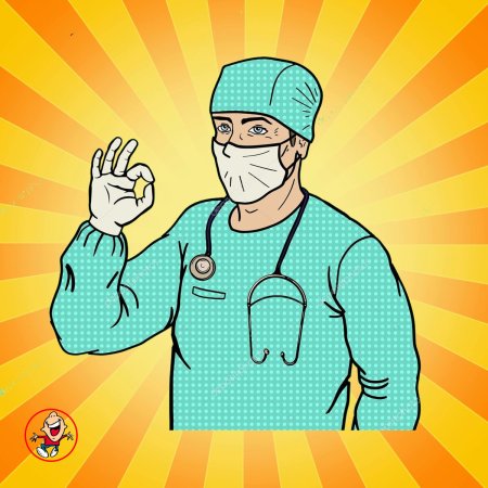 Женщина врач арт