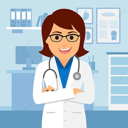 Врач схематично