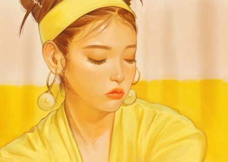 Кореянка рисунок