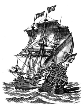 Пиратский корабль