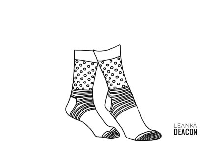Эскиз носков