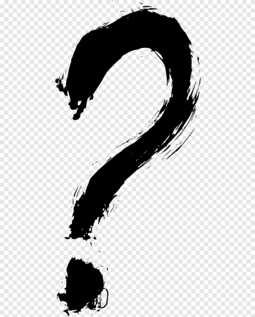 Нарисованный знак вопроса