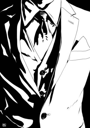 Человек в цилиндре арт