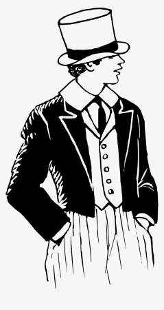 Мужчина в смокинге акварель