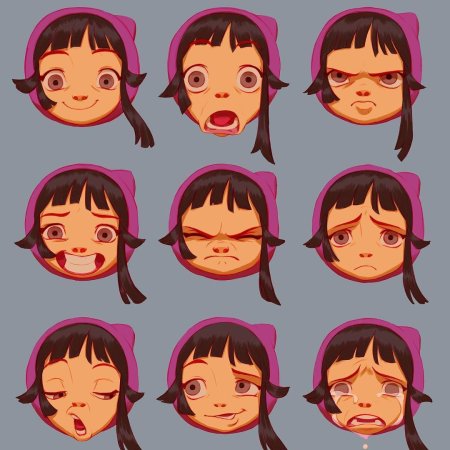 Эмоции персонажей