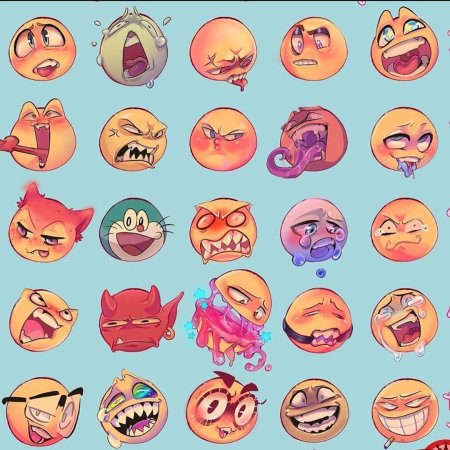 Сумасшедшие эмоции для рисования