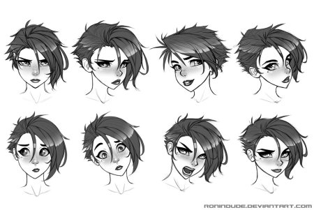 Эмоции для рисования персонажей