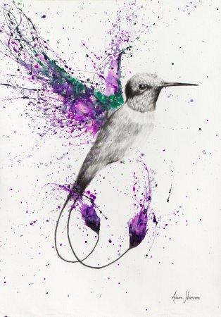 Акварельные тату Колибри