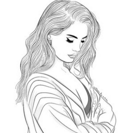 Лана дель Рей рисунок