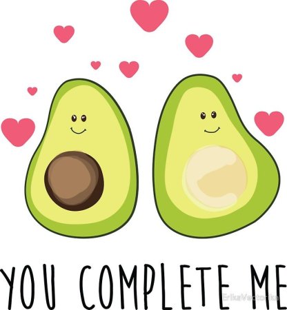 Авокадо с сердечком