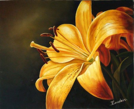 Лилии картина