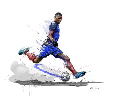 Погба футболист иллюстрация