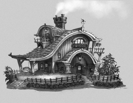 Домик в графике