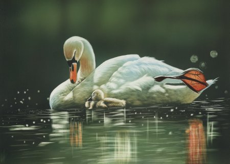 Ян Асселин художник лебедь