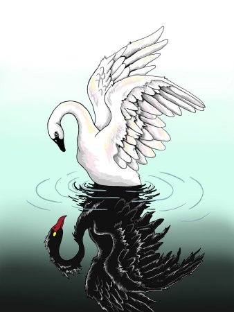 Сказочный лебедь