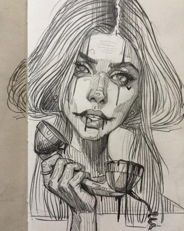 Красивый арт карандашом