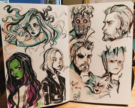 Humid Peach скетчи