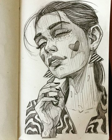 Рисунки для срисовки девушки