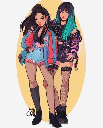 Блэк Пинк персонажи