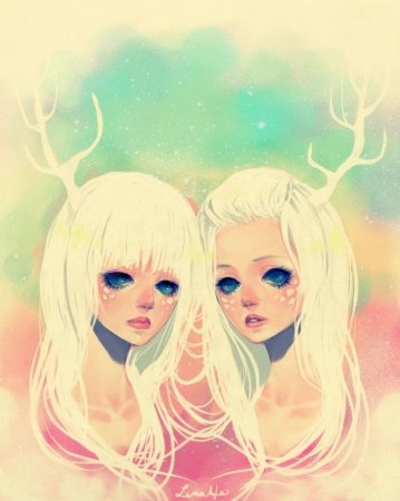 Две мультяшные девушки