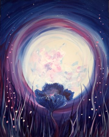 Лунные цветы картины