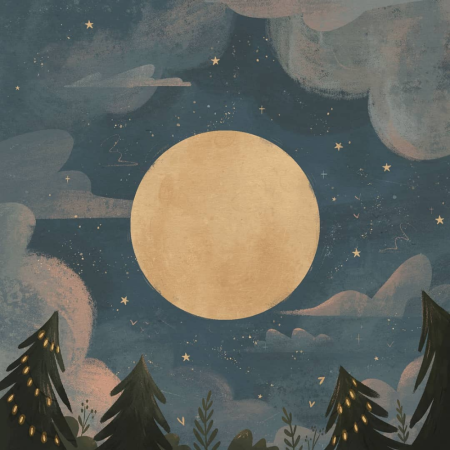 Луна иллюстрация