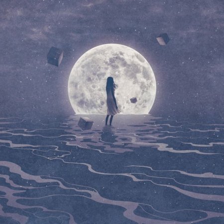 Девочка Луна арт