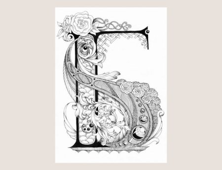 Буквы в графическом стиле