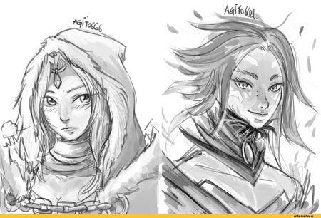Crystal Maiden Dota 2 рисунок