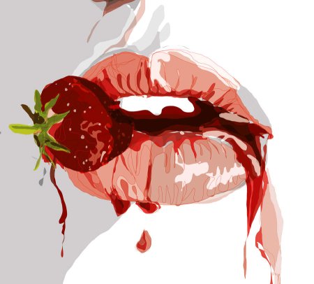 Сочные губы арт