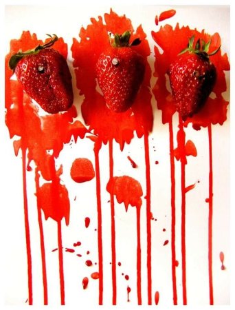 Клубника арт Минимализм