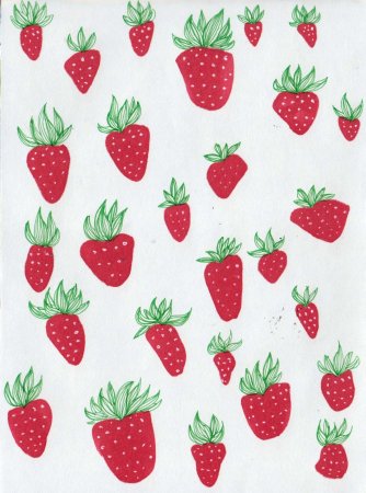 Узор клубника