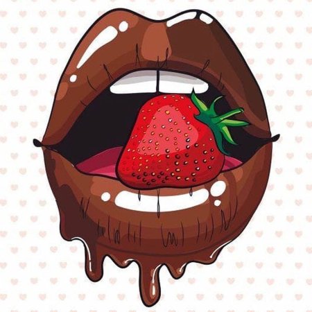 Клубника в шоколаде логотип